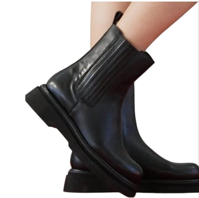 Bruno premi stivaletto nero in pelle - SculcoScarpe