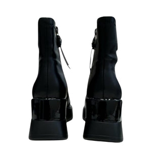 Braccialini donna stivaletto con zeppa nero - SculcoScarpe