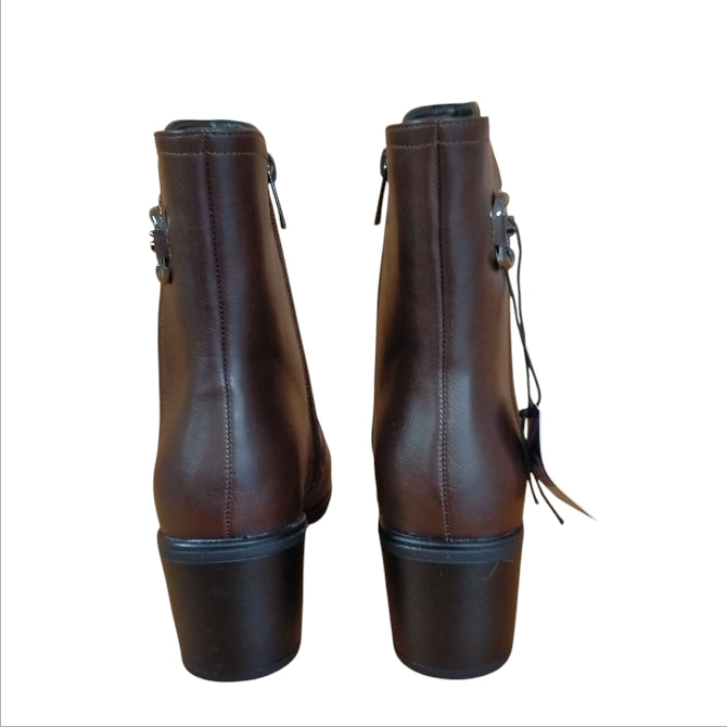 RENATO BALESTRA STIVALETTO DONNA IN PELLE MARRONE