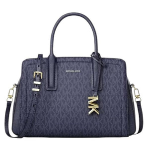 Borsa a Mano media Donna Michael Kors Laila Logo – Mini Handbag Elegante Michael kors colore Blu - SculcoScarpe