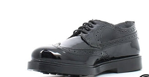 Francesina Stringata Bambina Melania Vernice Nera Elegante Melania colore Nero - SculcoScarpe