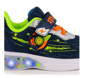 Melania Sneakers Bambino con Luci LED e Plantare in Memory Foam Melania colore Blu/fluo - SculcoScarpe