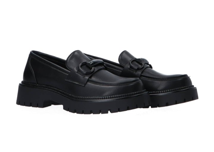Mocassino Donna Gold&Gold Nero con Suola Track e Plantare in Morbido Cuscinetto Mocassino colore Nero - SculcoScarpe