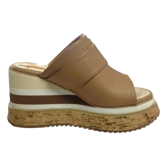 Zeppa Donna Sara López Cuoio – Sandalo Platform Elegante e Confortevole