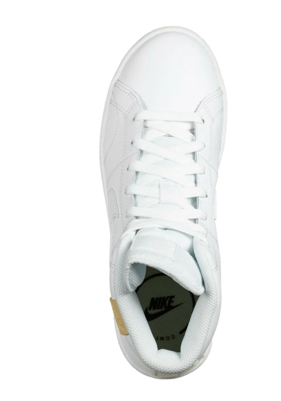 Nike Court Royale 2 Mid in pelle bianca.