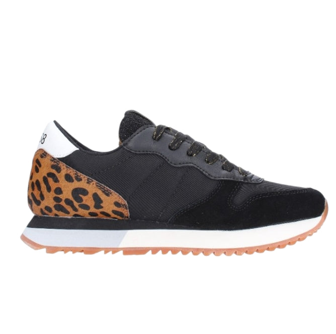 SUN68 Stargirl Animal Donna Nero – Sneakers Casual Chic con Dettagli Animalier