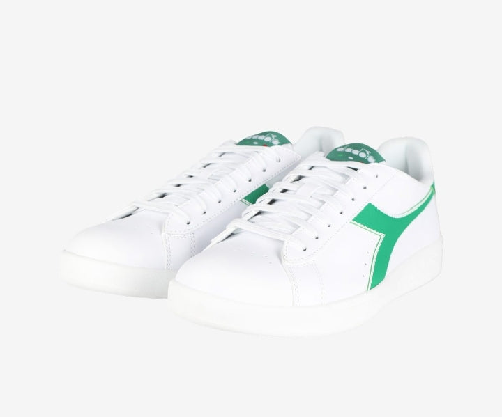 Diadora Torneo Uomo – Sneakers Bianche con Dettagli Verdi dallo Stile Iconico