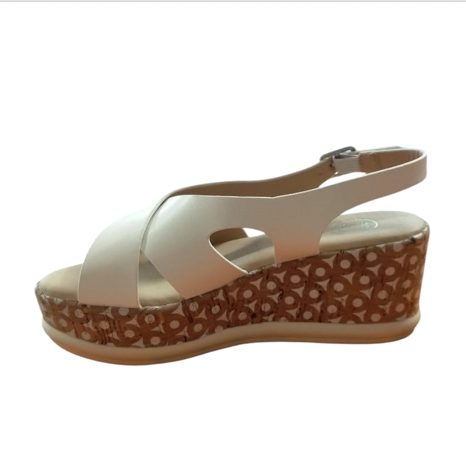 Sandalo Donna GALIA Off White con Zeppa – Casual Chic, Comodo e Stile Moderno