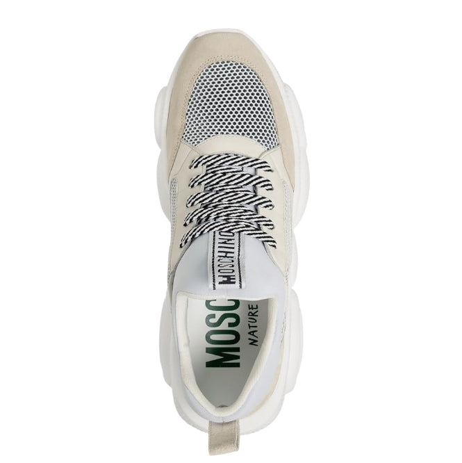 Sneakers Uomo Moschino Teddy Beige – Scarpe Casual di Lusso, Comode e Iconiche