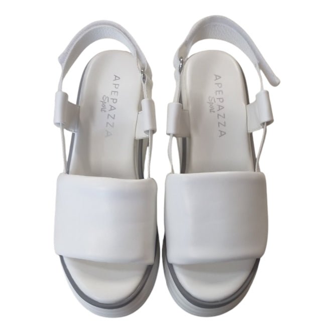 Sandali Donna Apepazza Pul Babette White – Sandali Platform Bianchi Sport Chic Apepazza colore White - SculcoScarpe