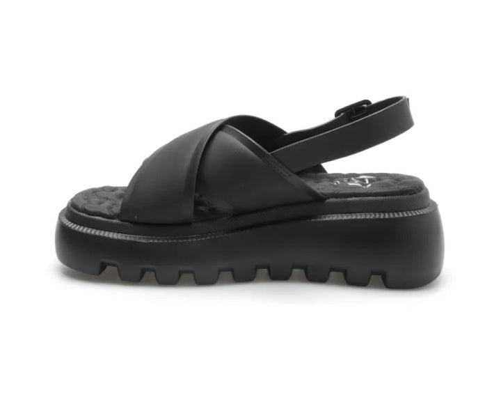 Sandalo Donna Byblos Nero Platform – Casual Chic con Suola Carrarmato Sandalo colore Nero - SculcoScarpe