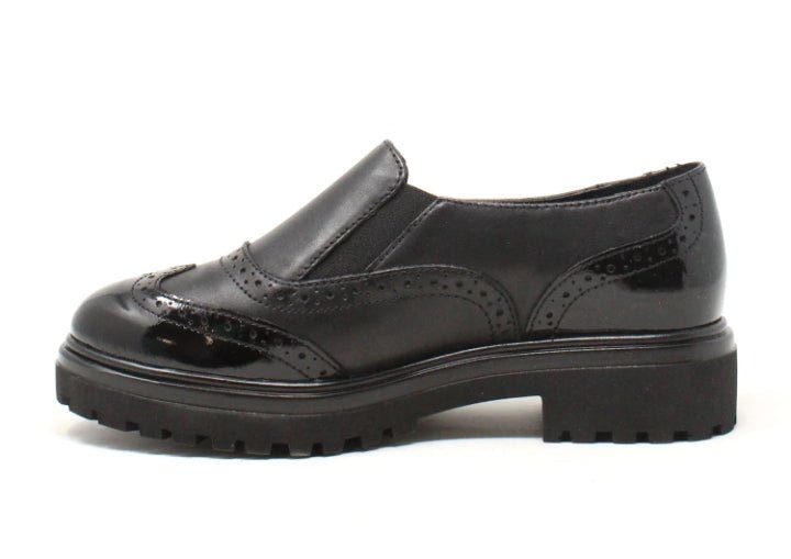 Scarpa Donna Cinzia Soft in Pelle Nera con Plantare in Pelle e Suola Carrarmato Cinzia soft colore Nero - SculcoScarpe