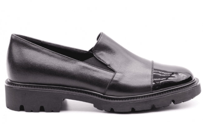 Scarpa Donna Cinzia Soft Nera Comfort con Plantare in Pelle e Suola Carrarmato Cinzia soft colore Nero - SculcoScarpe