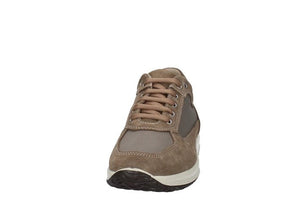 sneaker da uomo Imac in pelle scamosciata e tessuto color olive/beige Imac colore Crema - SculcoScarpe