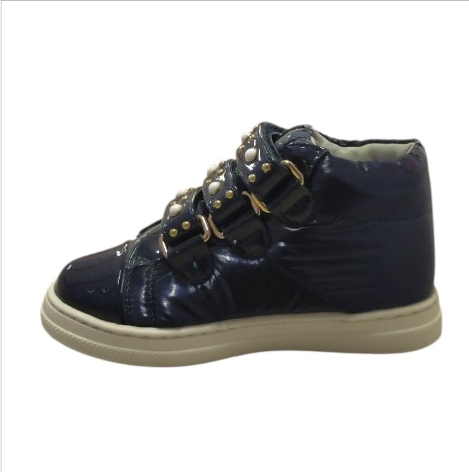 sneaker Liu Jo Alicia in vernice blu scuro con borchie e chiusure a strappo sneaker colore Blu - SculcoScarpe