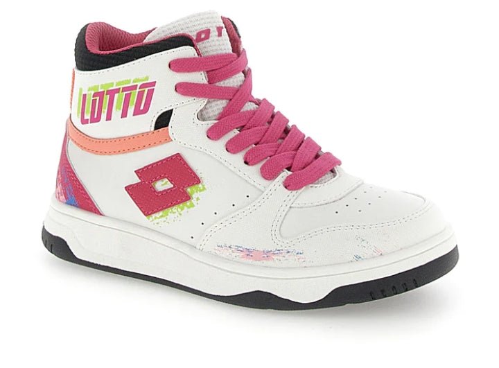 Sneakers Alte Bambina Lotto Bianche e Rosa con Plantare Memory – Comfort e Stile Sportivo Lotto colore Bianco/rosa - SculcoScarpe