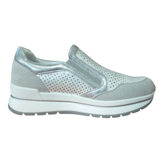 Sneakers Donna GALIA – Comfort e Stile con Plantare in Pelle Galia colore Grigio/argento - SculcoScarpe