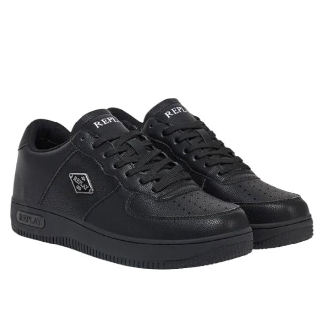 Sneakers Uomo Replay EPIC TAG Black – Scarpe Nere Casual, Comode e Stile Urban Replay colore Nero - SculcoScarpe