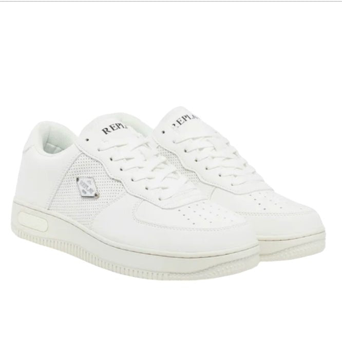 Sneakers Uomo Replay EPIC TAG White – Scarpe Bianche Casual, Comode e Stile Urban Replay colore Bianco - SculcoScarpe