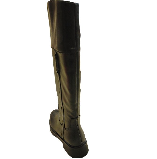 Stivali Donna Solo Soprani Alti Neri in Pelle – Boots Eleganti con Zip e Suola Comfort Solo soprani colore Nero - SculcoScarpe