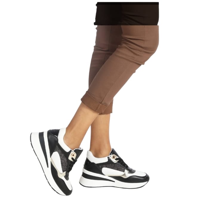 Gattinoni Roma sneaker Edison teodosia nera  -  SculcoScarpe