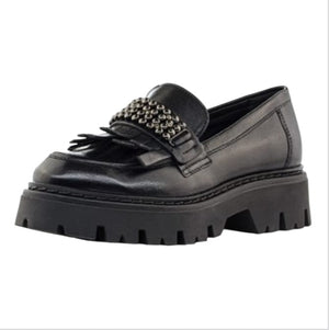 Cafènoir mocassino nero in pelle  -  SculcoScarpe