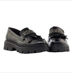 Cafènoir mocassino nero in pelle  -  SculcoScarpe