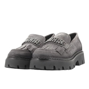 Mocassino donna cafènoir grigio  -  SculcoScarpe