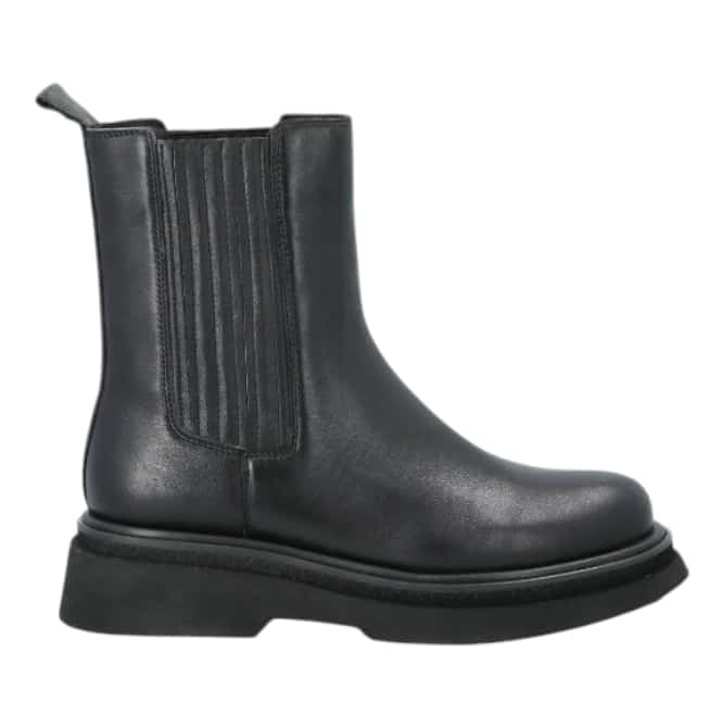 Bruno premi stivaletto nero in pelle  -  SculcoScarpe