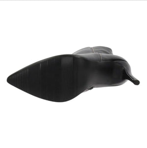 Trincherò con tacco a spillo Braccialini in pelle nero  -  SculcoScarpe