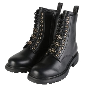 Anfibio stringato con zip e accessori gattinoni  -  SculcoScarpe