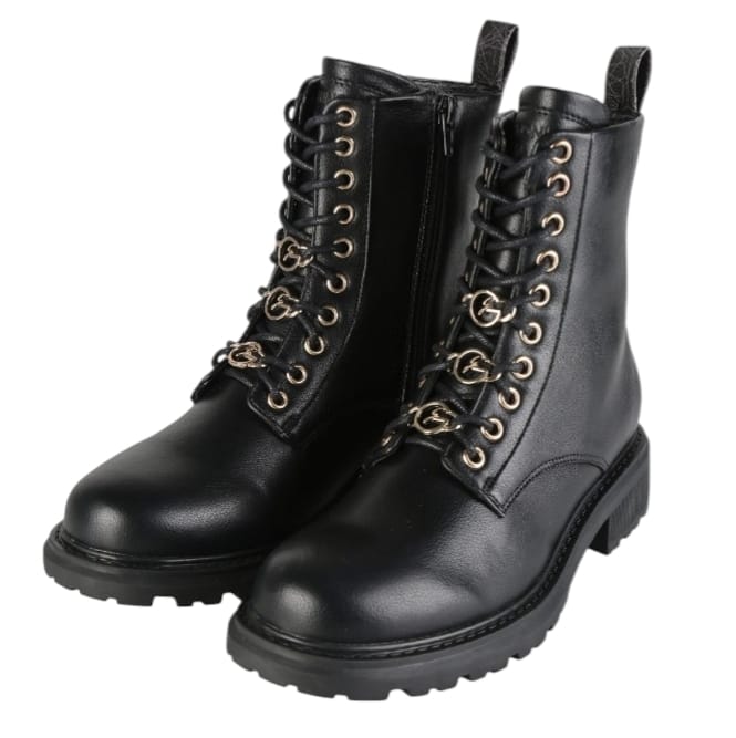 Anfibio stringato con zip e accessori gattinoni  -  SculcoScarpe