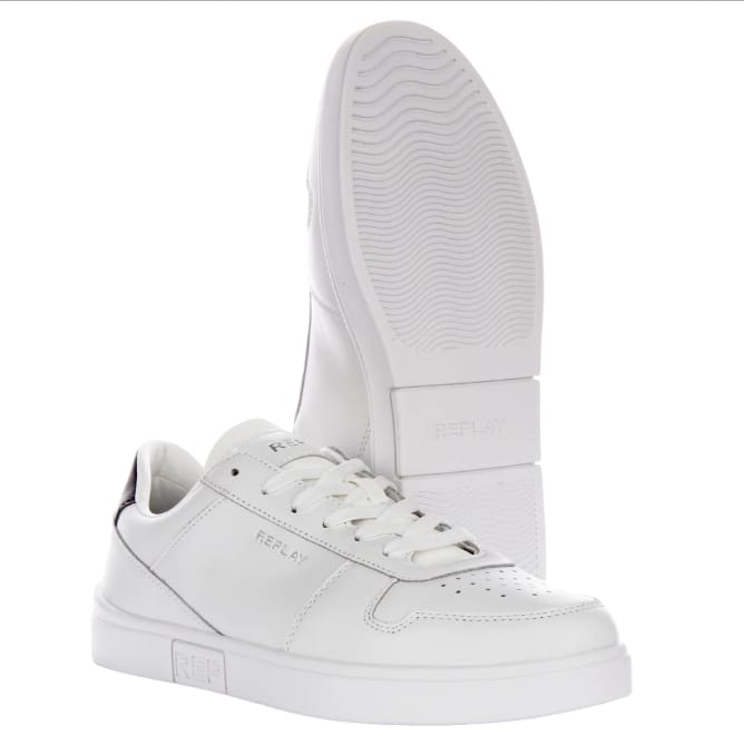 Replay uomo polys court dfo bianca  -  SculcoScarpe