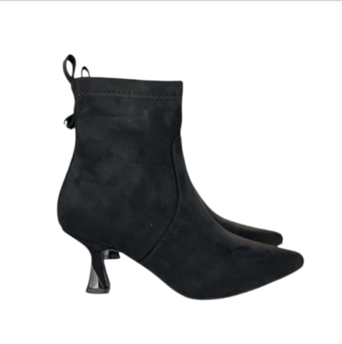 Tronchetto nero in suede Braccialini B26  -  SculcoScarpe