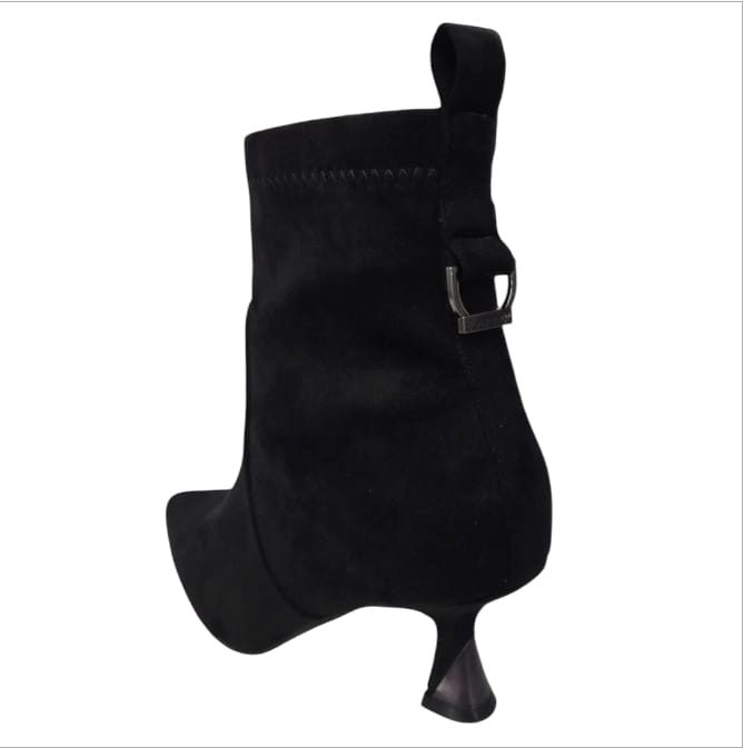 Tronchetto nero in suede Braccialini B26  -  SculcoScarpe