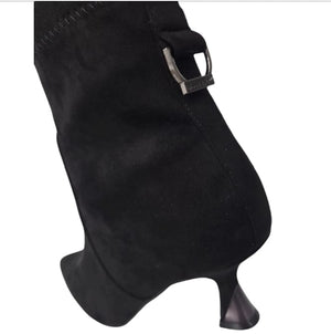 Tronchetto nero in suede Braccialini B26  -  SculcoScarpe