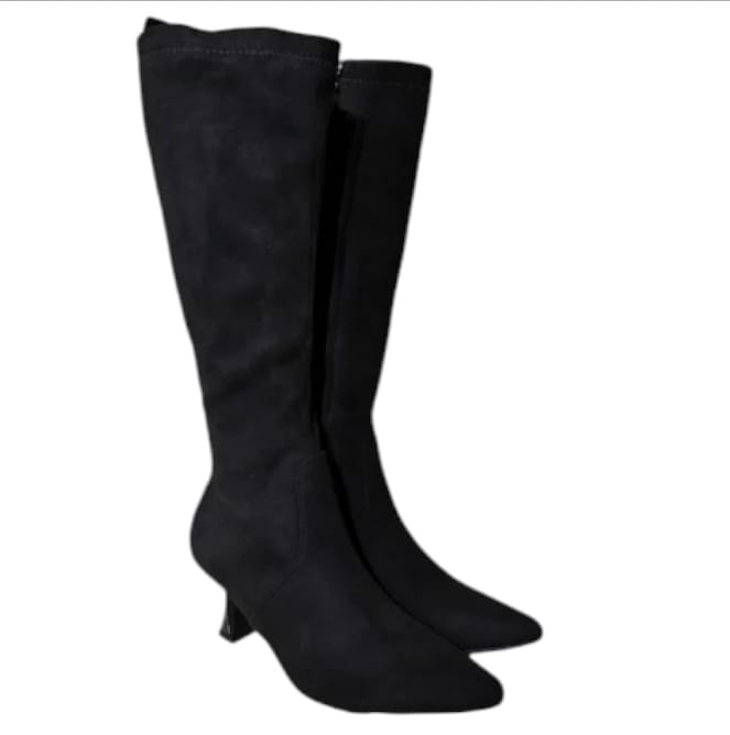 Stivale nero in suede Braccialini B17  -  SculcoScarpe