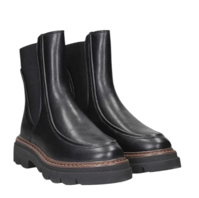 Cinzia soft tronchetto in pelle donna nero  -  SculcoScarpe