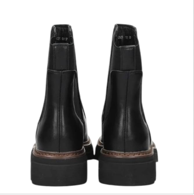 Cinzia soft tronchetto in pelle donna nero  -  SculcoScarpe