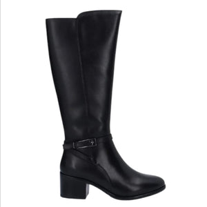 Stivale nero in pelle Cinzia soft tacco medium  -  SculcoScarpe
