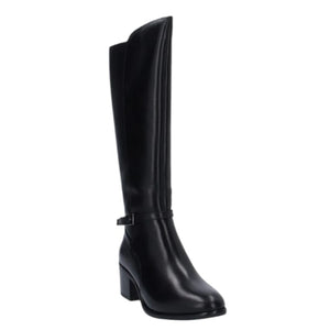 Stivale nero in pelle Cinzia soft tacco medium  -  SculcoScarpe