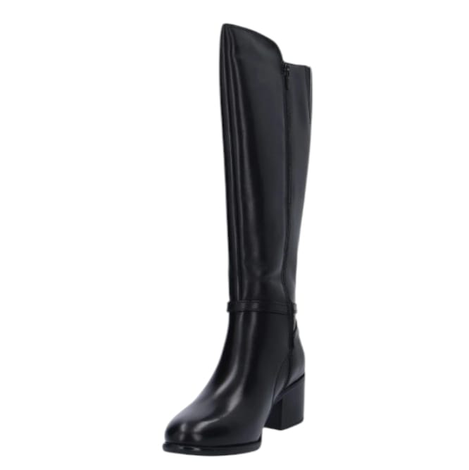 Stivale nero in pelle Cinzia soft tacco medium  -  SculcoScarpe