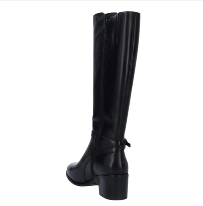 Stivale nero in pelle Cinzia soft tacco medium  -  SculcoScarpe