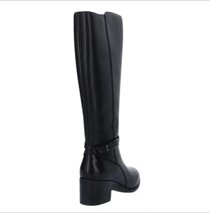 Stivale nero in pelle Cinzia soft tacco medium  -  SculcoScarpe