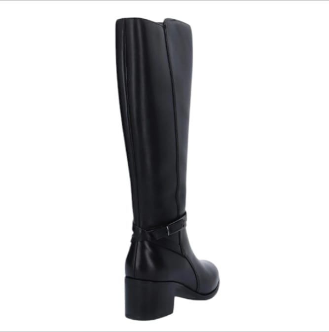 Stivale nero in pelle Cinzia soft tacco medium  -  SculcoScarpe