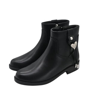 Tronchetto Braccialini tua nero in pelle con charm a cuore  -  SculcoScarpe