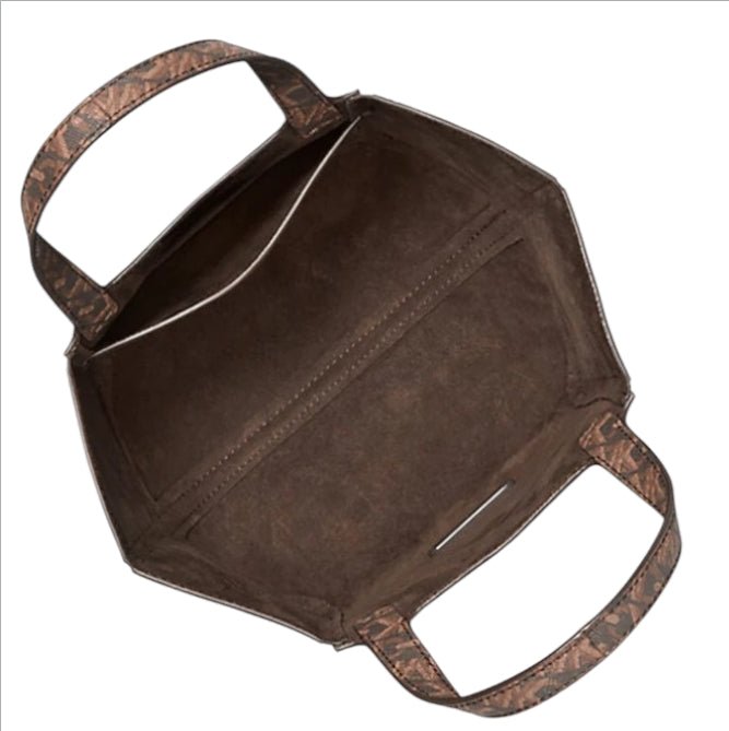 Borsa Tote Piccola Donna Michael Kors Jordi Logo Empire – Shopping Bag Elegante Michael kors colore Marrone - SculcoScarpe