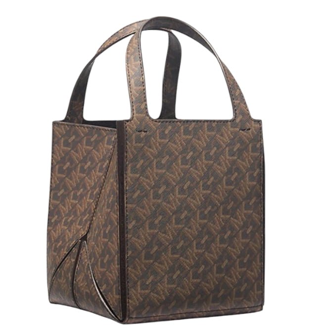 Borsa Tote Piccola Donna Michael Kors Jordi Logo Empire – Shopping Bag Elegante Michael kors colore Marrone - SculcoScarpe