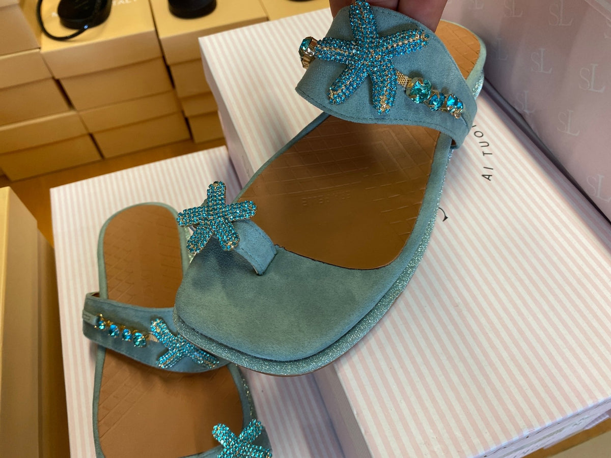 Ciabatta donna Sculco Scarpe colore Acqua marina - SculcoScarpe