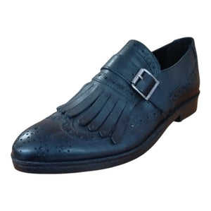 CRISTIN Scarpa Donna Made in Italy in Vera Pelle Nera – Mocassino Elegante con Fibbie CRISTIN colore Nero - SculcoScarpe